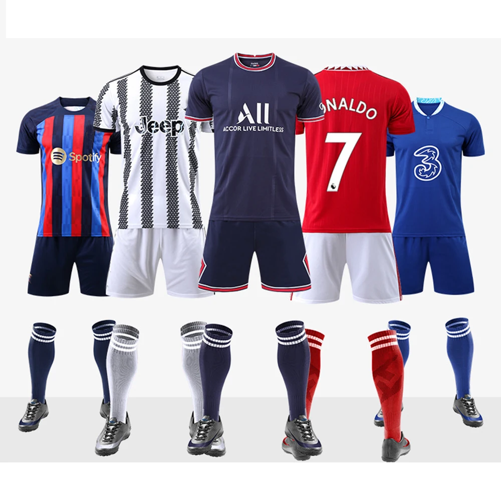 Custom Thailand Soccer Team Jersey Blank Football Soccer Jersey Quick Dry Men Football Uniform