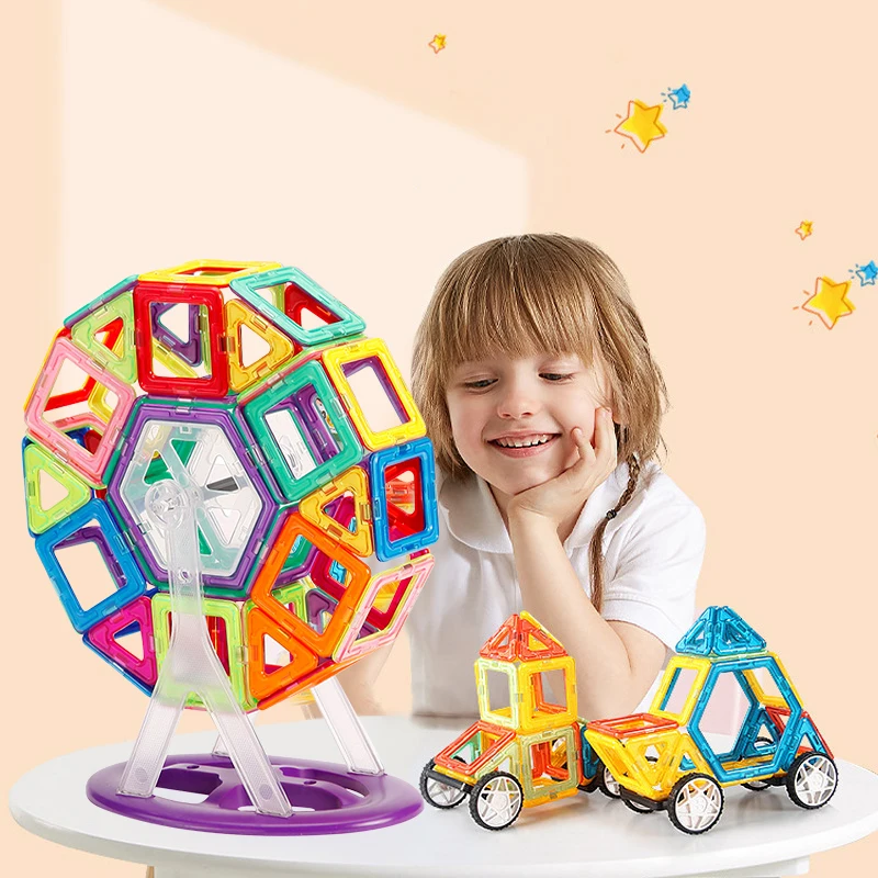 Wholesale 3D Magnet Tiles, Magnetic Building Blocks For Kids Ages 4-8, 3D Building Blocks Magnet