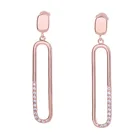 Gold Plated Earrings Fashion Jewelry Gold Plated Statement High Polished Metallic Geometric Earrings