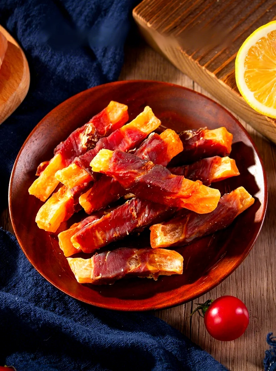 product pet dog snacks duck meat around sweet potato growth and development dog grinding stick pet snacks-0