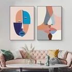 Picture Abstract Woman Art Picture Geometry Posters Wall Art Fashion Home Decor Canvas Painting