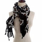 Animal Print Scarf Hot Selling Elegant Color Animal Print Satin Scarf
