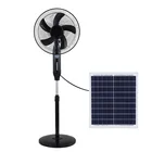 Fan New Solar Panel Low Noise Strong Wind 16 Inch Solar Fan Solar Floor Stand Fan