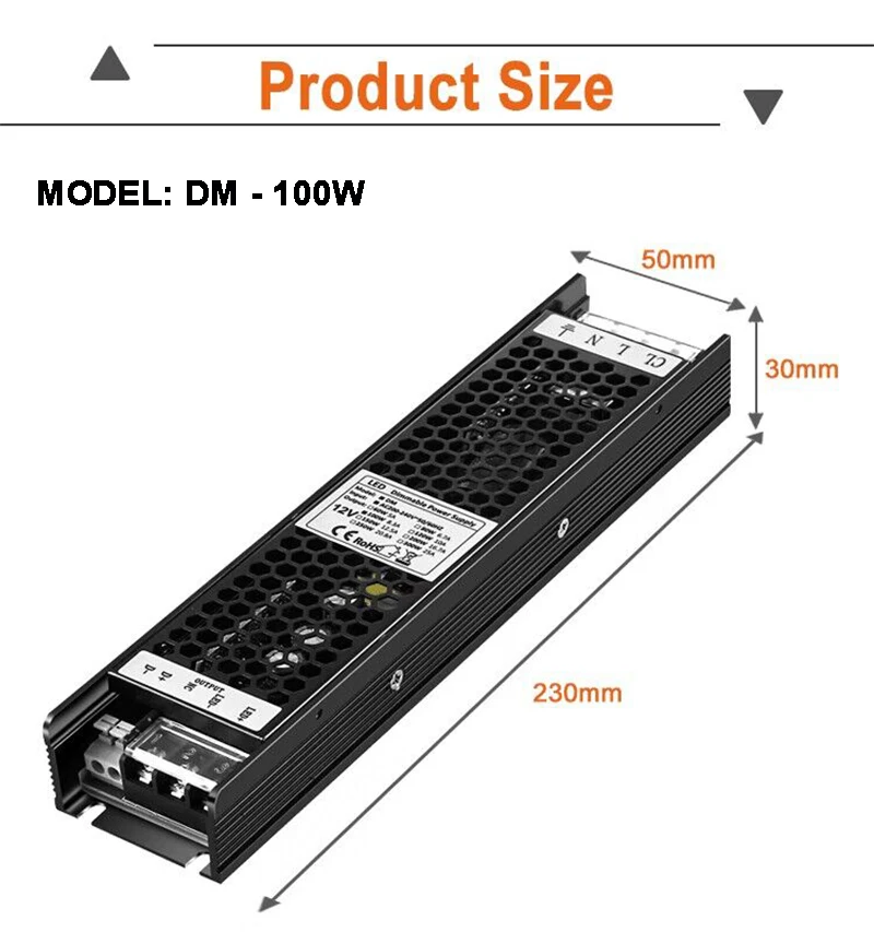 100W