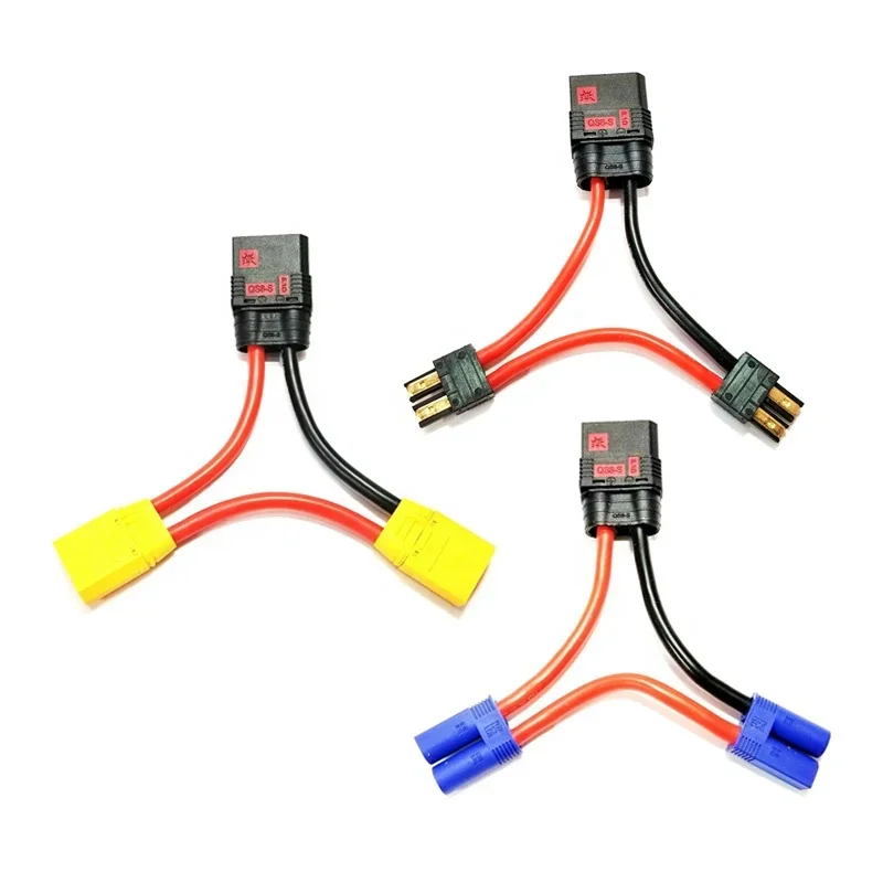 Qs8 S Series Cable Female Connector To Deans 2 Trx Xt60 Xt90 Ec5 Male Plug Anti Spark Harness 6582