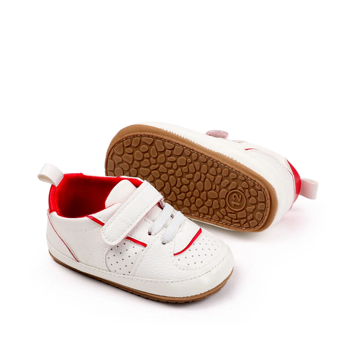 Unisex Hook&loop Anti-slip Prewalker Baby Boys and Girls Shoes First Walking Baby Shoes factory