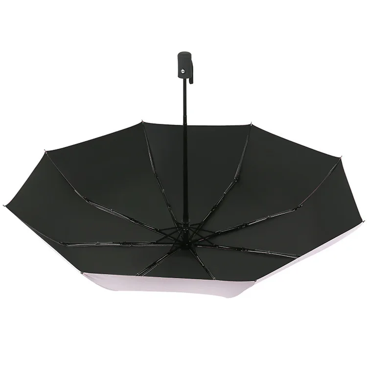 DD879  wholesale foldable 3 folding uv protection umbrella umbrella promotional Popular uv 8 ribs folding umbrella suppliers