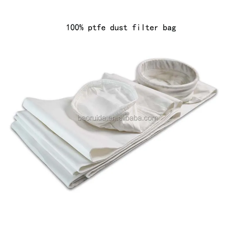 High Temperature Ptfe Coated Woven Fiberglass Dust Filter Bag For