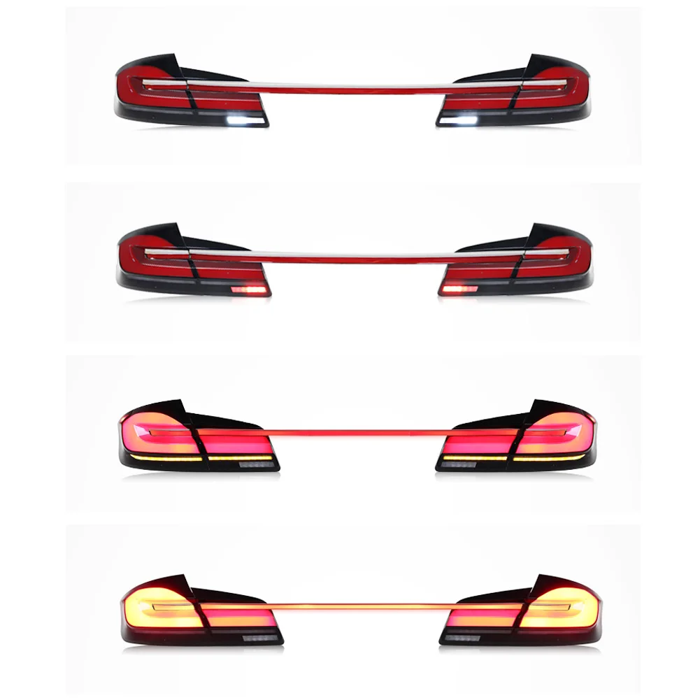 product f10 to g30 style car tail light with middle lamp for bmw f10 tail light with bar f18 m5 tail lamp 2011 f10 light plug and play-4