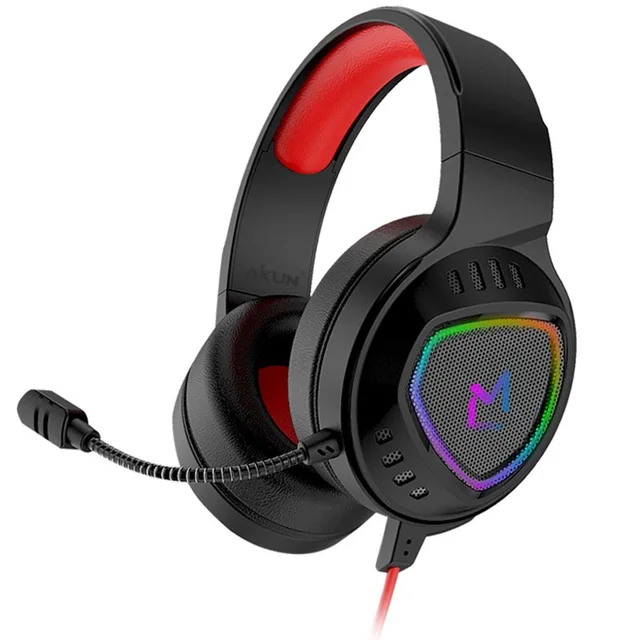 Aikun GH680 Wired Surround Gaming Headphone Multi-Color Backlight RGB Durable & Lightweight Construction