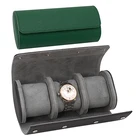 Watch Men Watch Roll Leather Luxury Travel Watch Case For Men Women