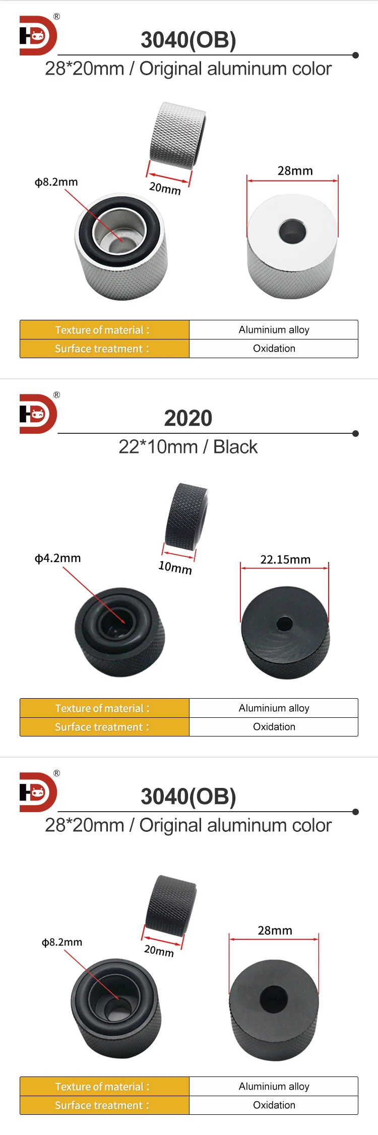203040 Aluminum Profile Foot Pad Precision Machining Foot Connector Shockproof and Anti slip Pad Support Foot Cup factory