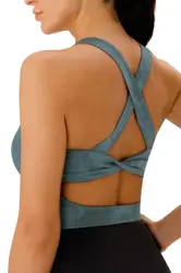 ECBC High quality activewear breathable training crop top tie dye seamless sports bra women yoga bra