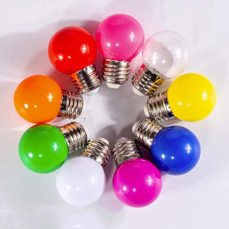 Hot sale LED Party Light Wedding light 1W E27 B22 Mini Color G45   IP65 Waterproof Holiday Decoration Small LED Bulb