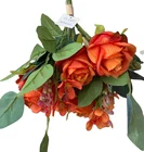 Rose High Quality Cheap Price Chinese Rose Decoration Artificial Rose Flower Bunches