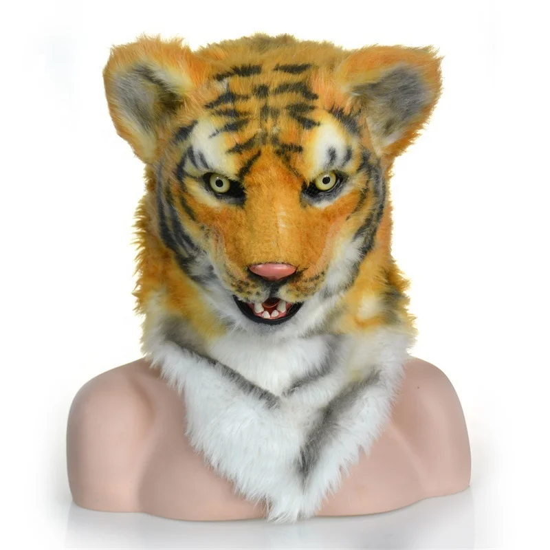 Tiger Head Mask Realistic Animal Halloween Mask For Halloween Costume Party - Buy Animal Head Mask,Novelty Mask Product on Alibaba.com