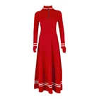 Sweater Dress Sweater Women Dresses High Quality Fashion Women Cotton Long Sleeve Knitted Sweater Dress