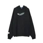 Sweatshirts 9835#Ovdy 20fw Street Style Screen Fashion Printing Ripped Logo Sweatshirts Mens Hoodies