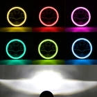Led Brightest Waterproof Motoled 7 Inch Car Lights Led Rbg Headlight For Jeep