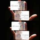 Card Color Hot Sale Plastic Clear Business Card CMYK Full Color Transparent Business Card Or Name Card Printing