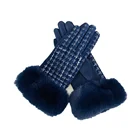 Leather Gloves Factory Wholesale High Quality Imitation Leather Velvet Women's Gloves