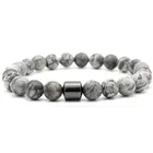 Stone String Natural Tiger Eye Stone Beads Men's Bracelet String Stone Bracelet