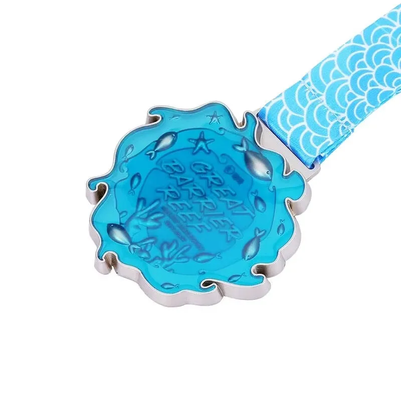 Wholesale Cheap Custom Design Your Own Zinc Alloy 3D Metal Award Marathon Running Sport Medal Ribbon manufacture