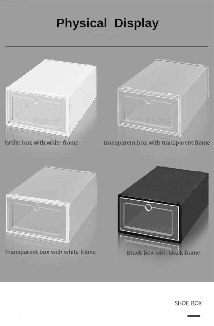 Wholesale Luxury Foldable Sneaker Boxes Large Capacity Creative Shoe Storage with Personalized Design details