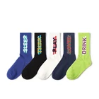 Socks Sock Mens Socks Black Oem Custom Bamboo Cotton Design Own Logo Socks Men Black Crew Socks Custom Sport Sock