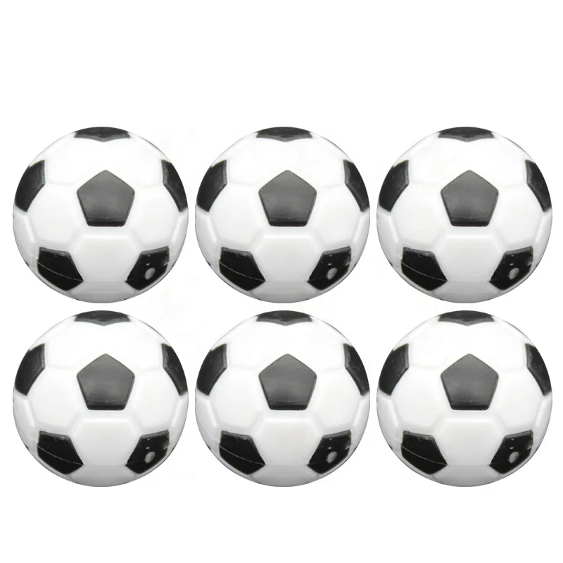 4-PACK Soccer Foosballs-Black & White Engraved Table Soccer Balls Free Shipping! 