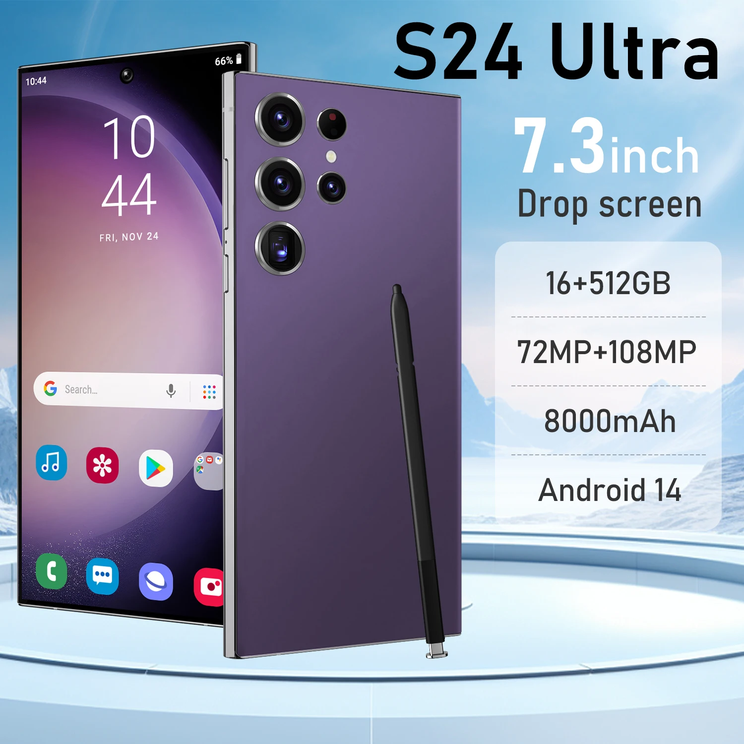 Original phones s24 ultra Smartphones For s24 ultra 16GB+1TB 5G Dual SIM Cellphone Mobile Phone s24 ultra 5g smartphone
