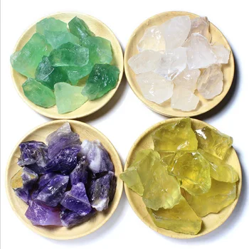 Wholesale raw natural quartz crystal green fluorite clear quartz crystal rough