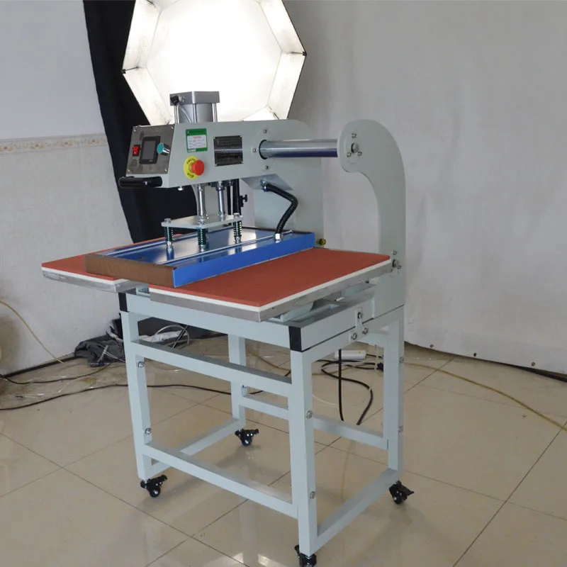 product semi autimatic 40cm60cm t shirts pneumatic heat press machine-4