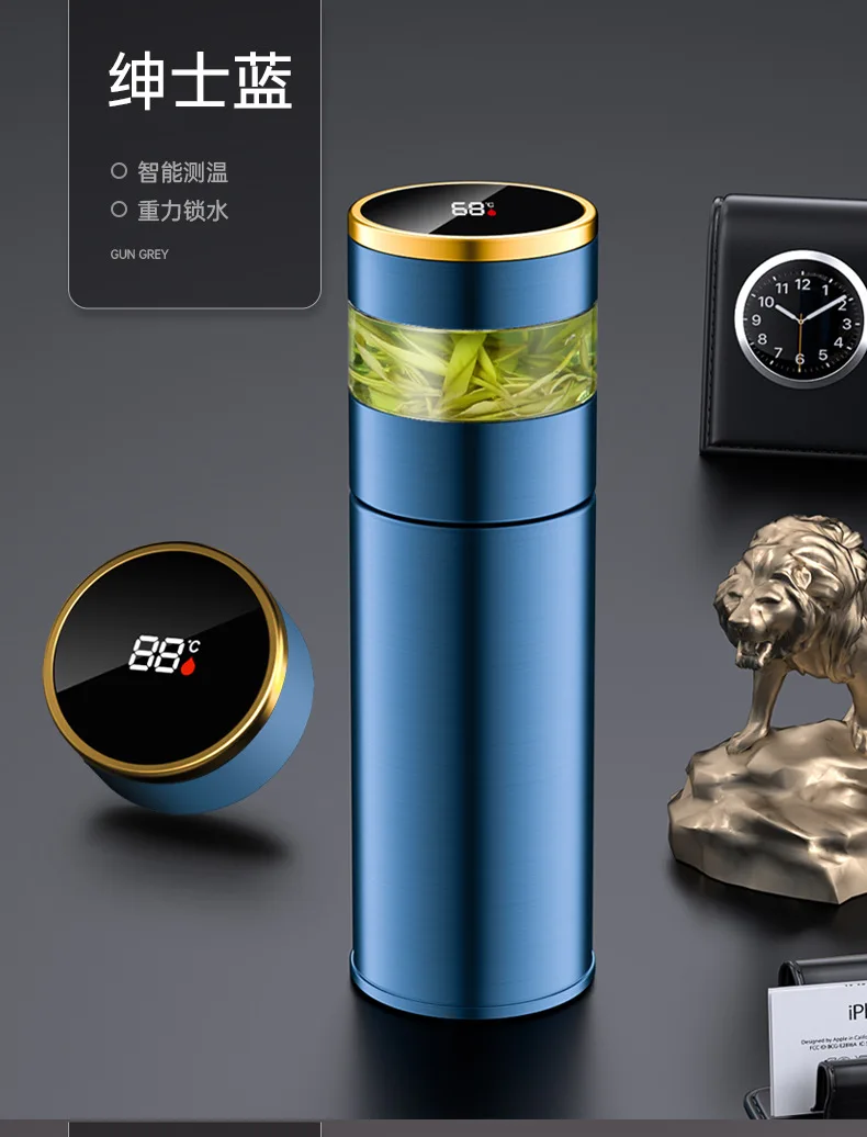 Hot Selling Ceramic Liner Vacuum Cup Intelligent Tea Bottle Separation 316 Stainless Steel Tea Cup Drinkware Vacuum cup