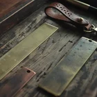 Brass Ruler Metal Ruler Brushed Brass Ruler 18cm Stationery For Business Gift