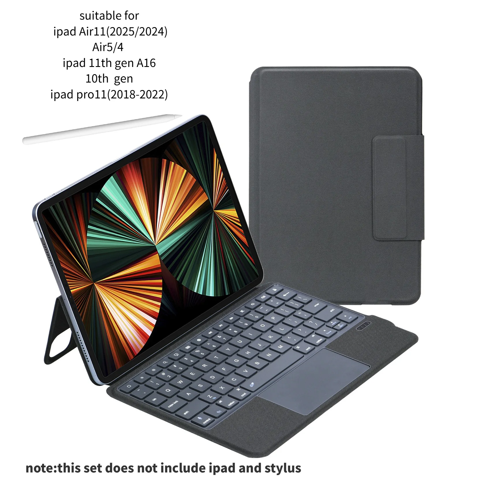 product touch sensitive magnetic instant control for wireless bluetooth magic keyboard for ipad air 11laudtec-2