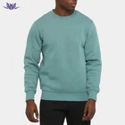 High Quality Blank Fashion Street Style Fitted Men Custom Round Neck Pullover Fleece Slim Fit Sweatshirts