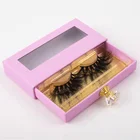 25mm Mink Eyelash Super Beautiful 25mm Length Messy Fluffy Mink Eyelashes Messy Fluffy Eyelashes