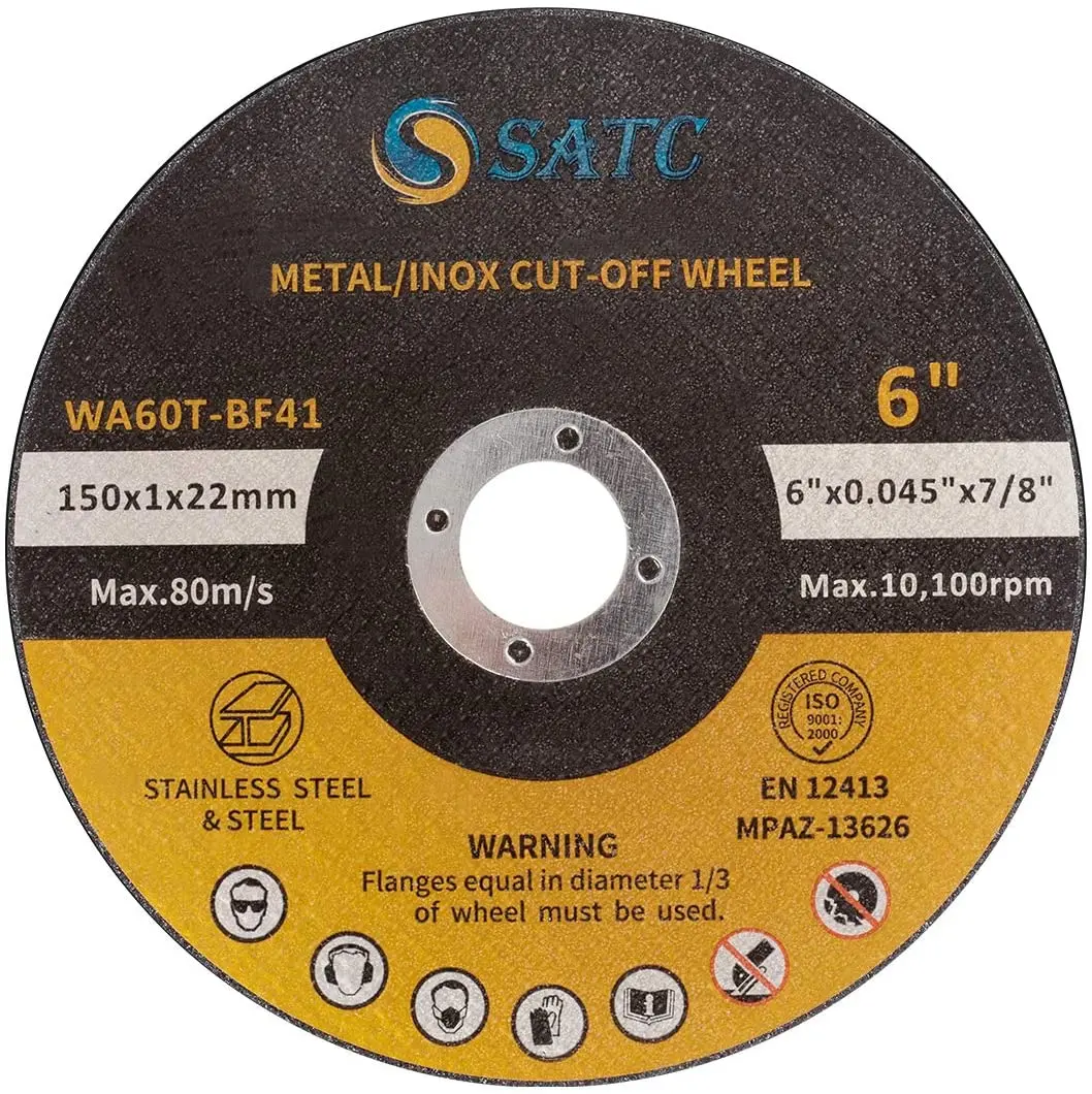 50 Pack 6" x .045" x 7/8" Cut-off Wheel Cutting Discs Stainless Steel & Metal