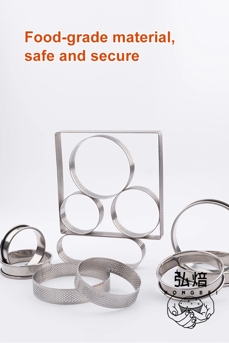 OEM bakeware Heart Ring cake mold round adjustable cake ring for baking tools