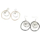 Pearl Yiwu Factory Cheap Promotional Gift Jewelry Classic Gold Plated Hoop Big Pearl Silver Bead Hanging Dangle Earring