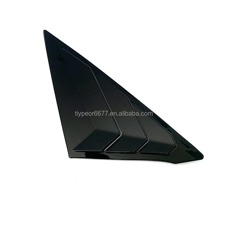 product rear side window louvers compatible for honda civic sedan accessories 2020 2022 racing sport style air vent scoop cover-7