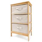 Bamboo 3 Drawer Chest Organizer With 3 Removable Drawers For Everyday Knick-knacks_BSCI Factory