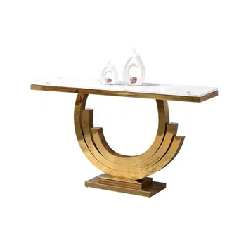 Modern Design Economic Console Table Classic Luxury Gold Foyer Long Console Table CT013