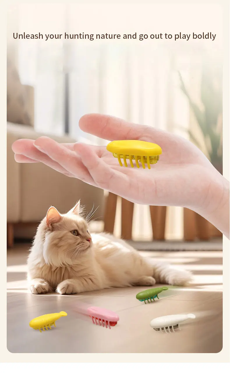 Interactive Smart Cat Toys-durable Plastic Electric Little Bug Small Indoor Toy