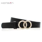 Women's Belt Women Belt Buckle Wholesale Women's Pearl Buckle Head Belt Fashion All-match Women's Belt