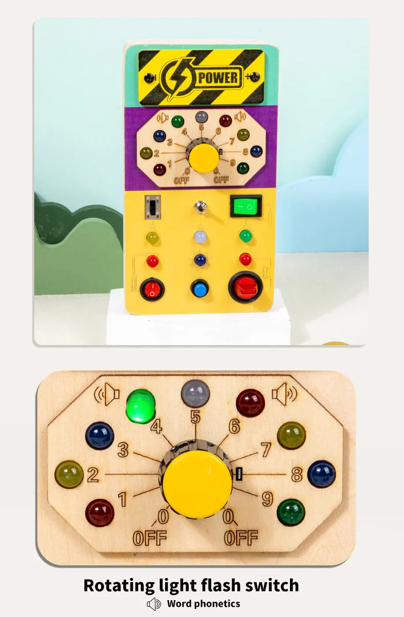 Planche occupée Montessori pour tout-petits, jouets sensoriels en bois pour l'éducation préscolaire, jouets pour bébés de 2 à 7 ans, usine unisexe