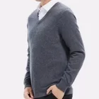 Cashmere Sweater Standard Wool Sweater Cashmere Men's Cashmere Sweater Men's Pure Cashmere Classic V-Neck Pullover