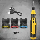Drill Box Electric Screwdriver 4V Cordless Screwdriver USB Recharagable Carbide Drill With Cable Box