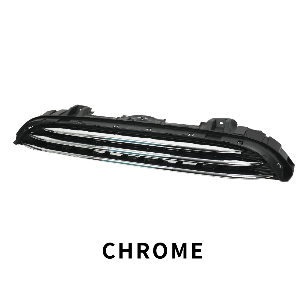 product car bumper upper grille chrome glossy black for bmw mini cooper f55 f56 front grille grill 2015 oem 51137335529-4